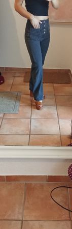 Jeans Reformation Taille s gris boutonné 