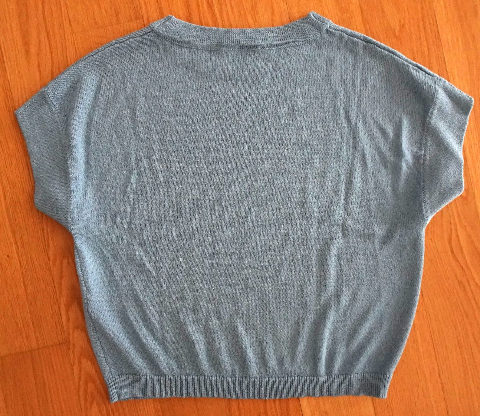 Luisa Cerano T-shirt: Luisa Cerano Strickshirt Shirt blau hellblau Gr 38 kurzarm – Usato da Winterthur venduto da blumeblau77 6
