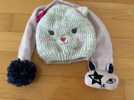 Kappe & Schal im Katzen-Design