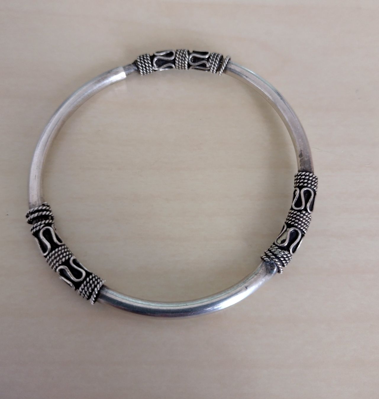 Armbänder & -reifen: ARMREIF ARMBAND SILBER 925 , ETHNO DESIGN – Gebraucht aus Romanshorn von Glitzer-Paradies