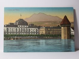 Luzern mit Pilatus  , Hotel du Lac