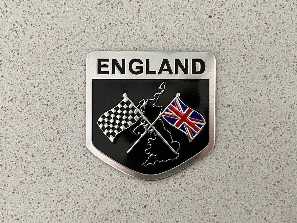 Mini Tutti pezzi di ricambio auto: Mini Union Jack Emblem (metall logo) NEU – Nuovo e nell'imballaggio originale da Lugano venduto da gianlu3