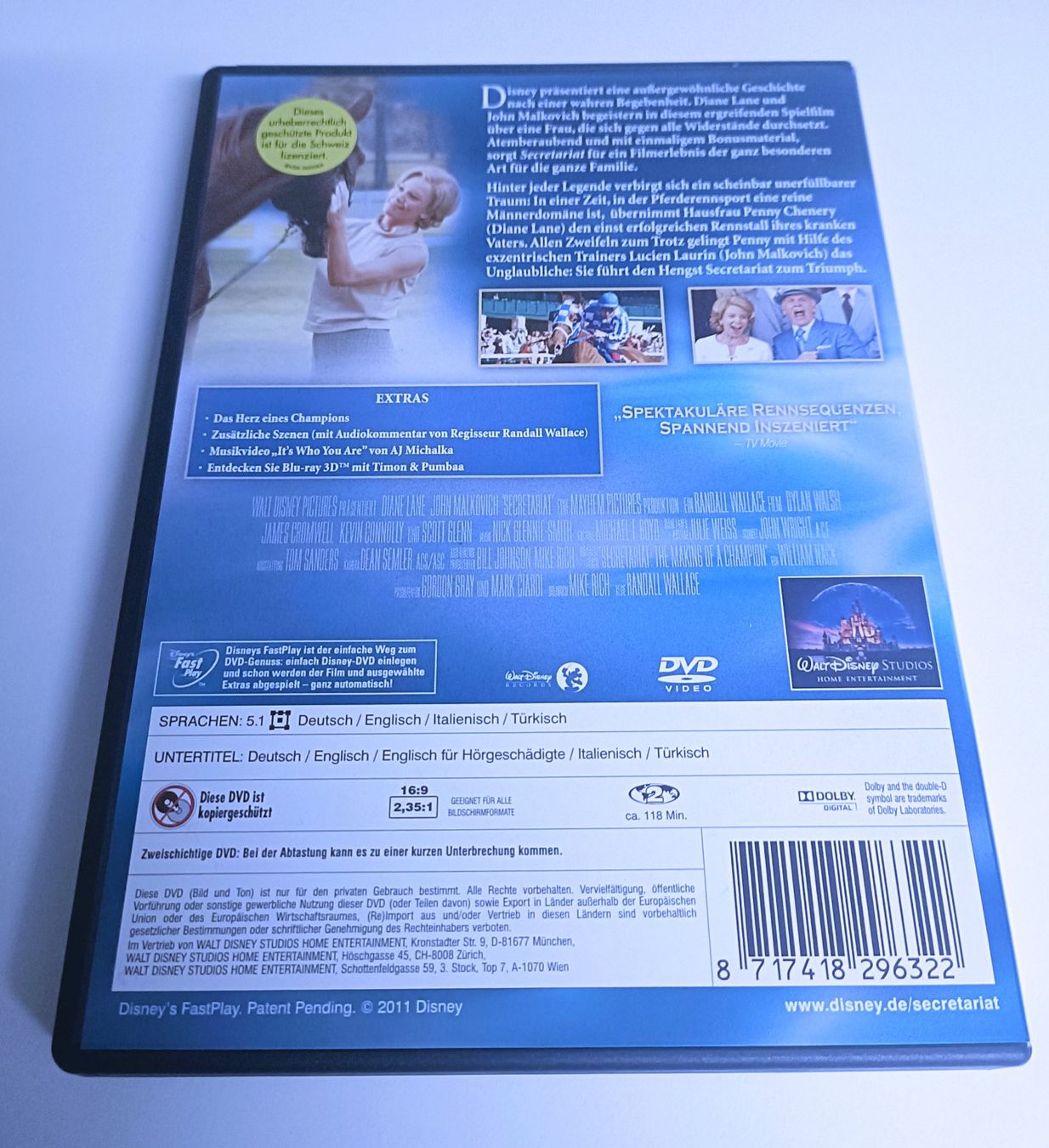 Tutti i DVDs: DVD Secretariat - Ein Pferd wird zur Legende! – Usato da Köniz venduto da Movieportal007 1