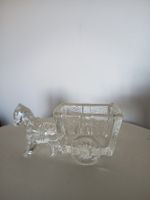 Deko Kutsche aus Glas mit Pferd neuwertig