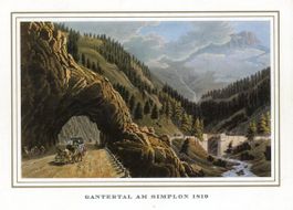 Gantertal an der Simplon-Strasse   VS     um  1 8 1 0