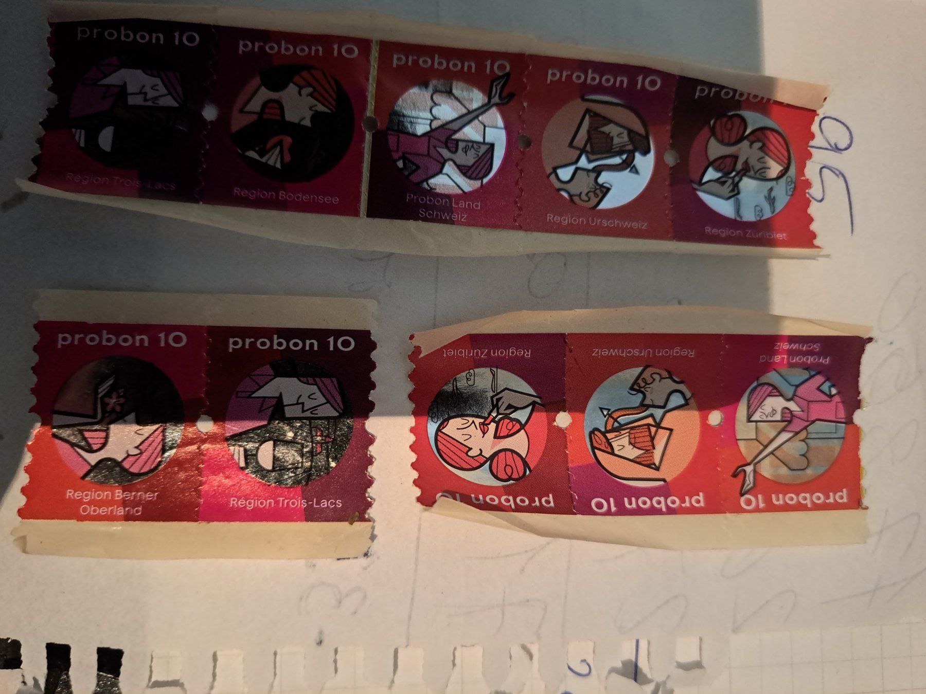 Timbres & points: 10 x 10 Pro Bon – D'occasion à meiringen par moto30