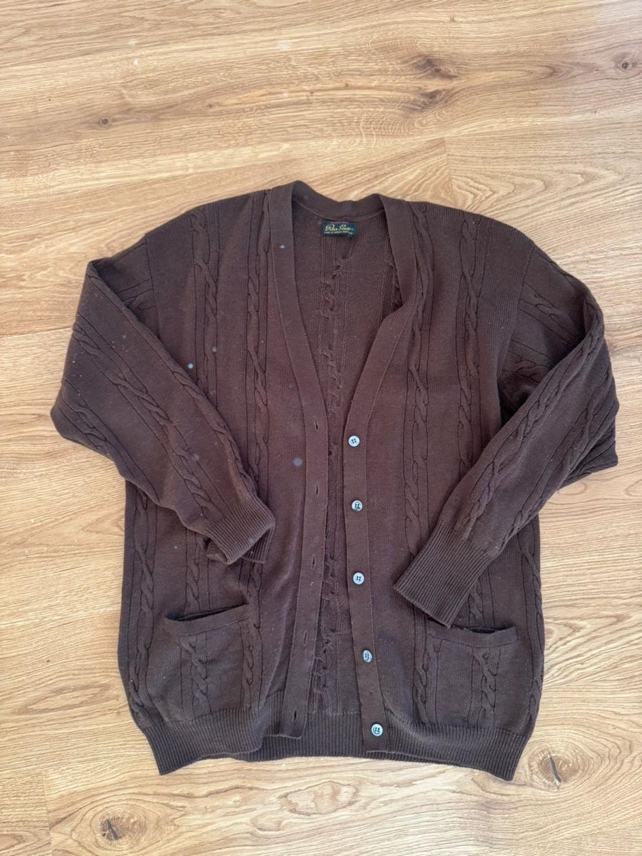 Maglioni & Felpe: Merino Wool Strickjacke Cardigan Braun – Nuovo (secondo la descrizione) da Zollikon venduto da alessandra2m