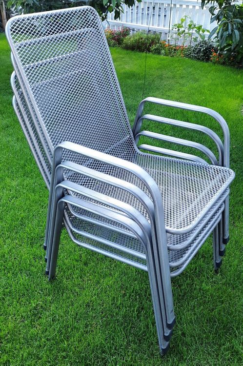4 Gartenstühle aus Eisen Kaufen auf Ricardo