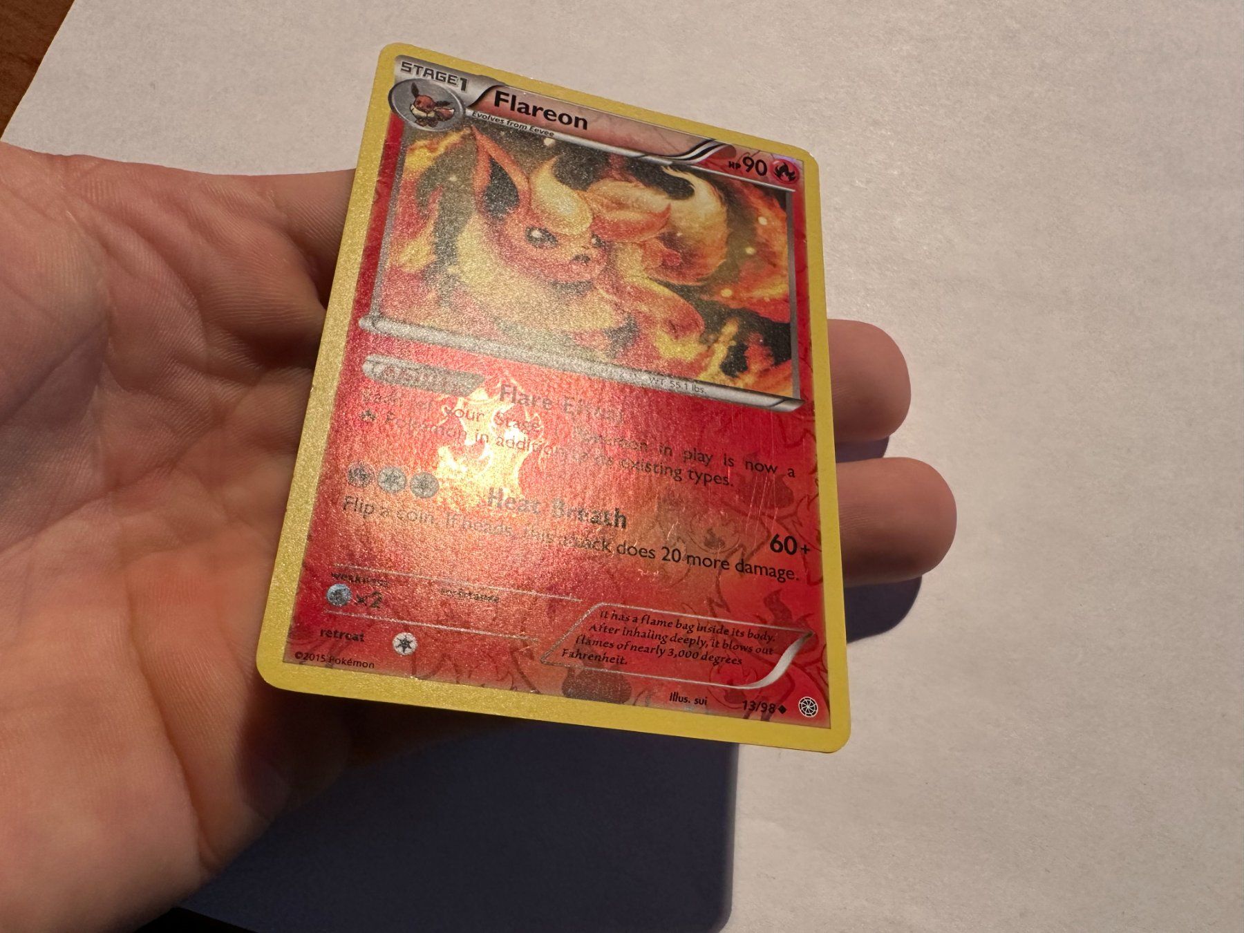 Pokémon Carte collezionabili: Flareon reverse holo Ancient Origins EN – Usato da Hagendorn venduto da Pokecollectorch 2