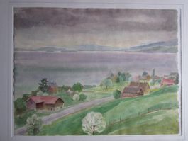 ARMIN WILLI  AQUARELL SIGNIERT