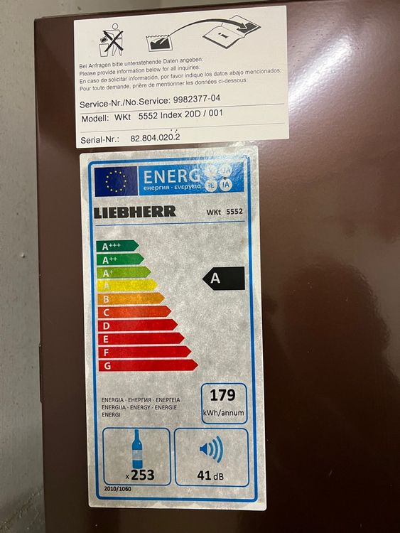 Weinkühler Liebherr WKt 5552 GrandCru Kaufen auf Ricardo