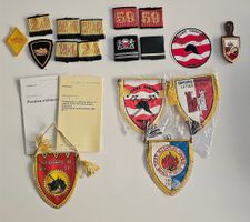 Lot Écussons, Fanions Armée Suisse & Sapeurs-Pompiers