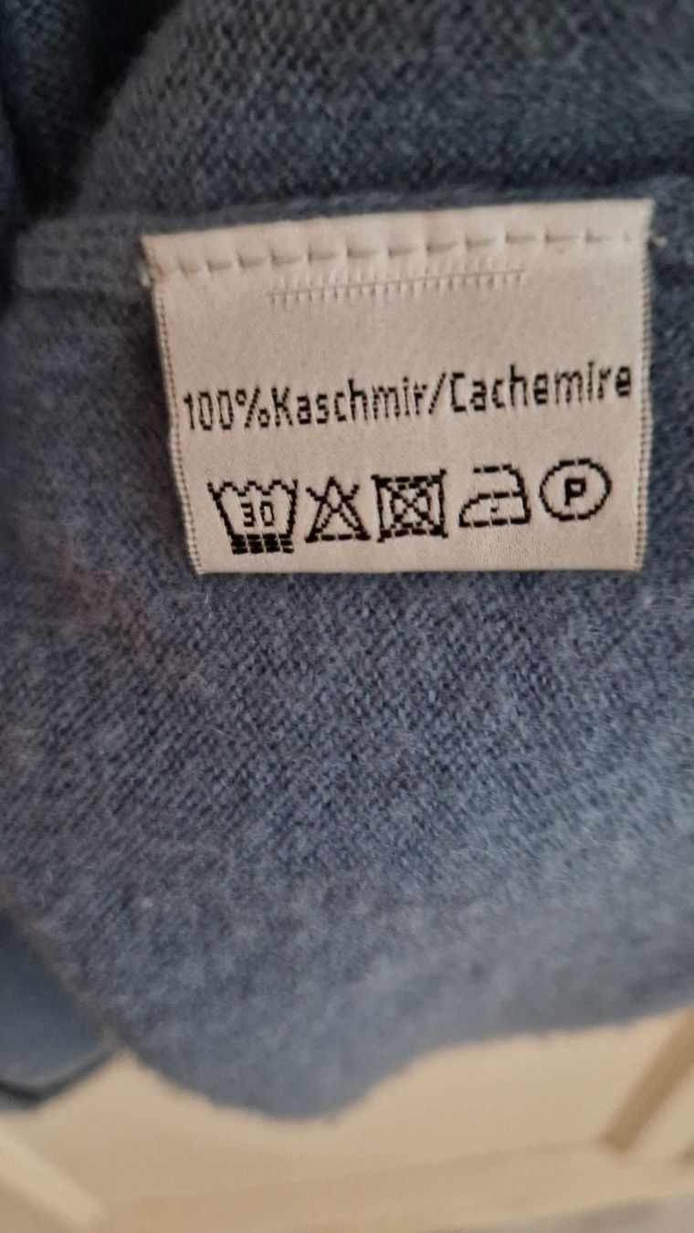 Pullover & Sweatshirts: Kaschmir Pullover blau kurzarm – Gebraucht aus Rütihof von SonneMondSterne1985 2