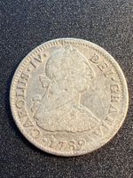2 Reales 1789 Carolus IV Spanien - Silber 903/1000
