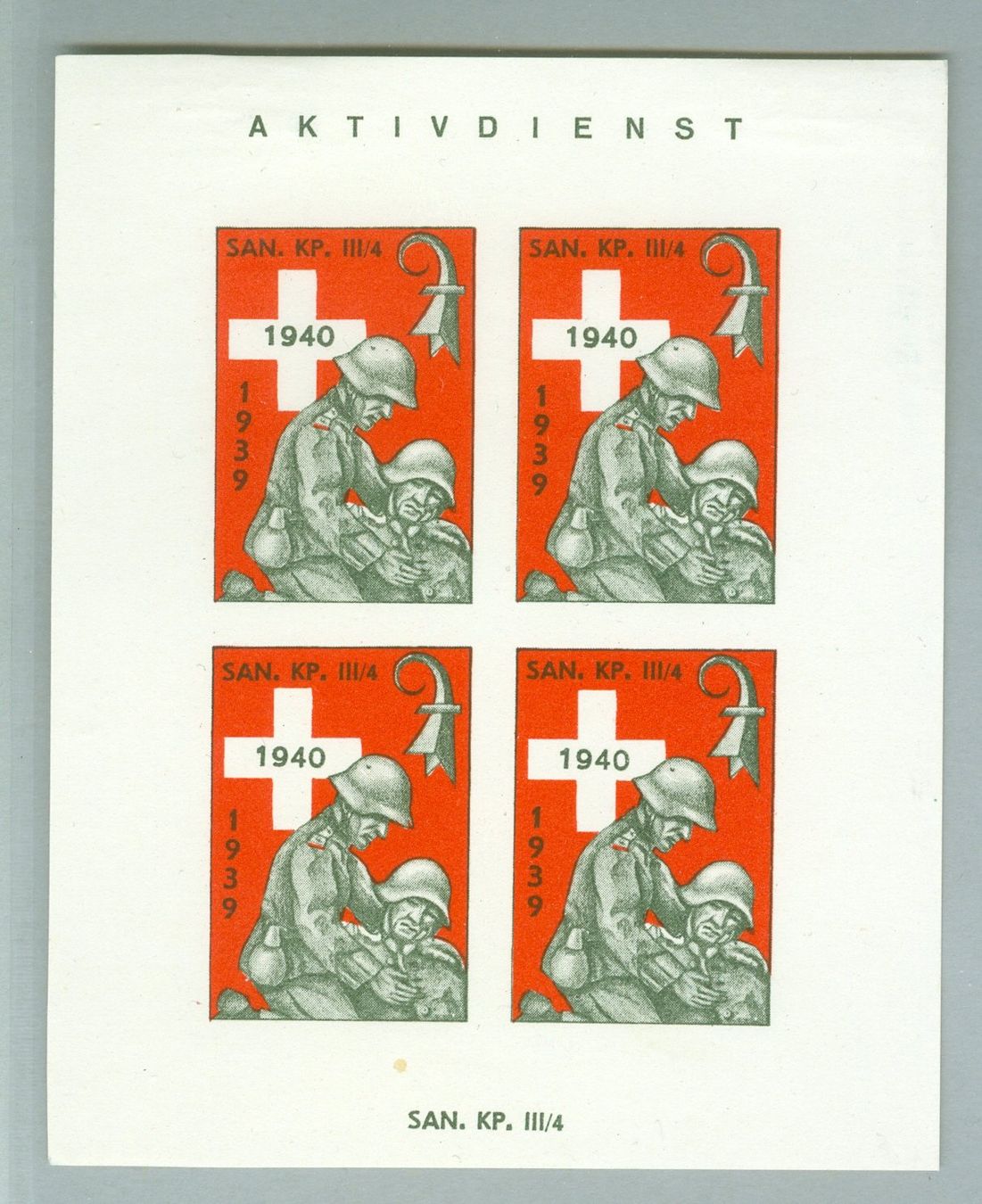 Alle Briefmarken: San Kp III/4 – Gebraucht aus Zürich von yago-rot