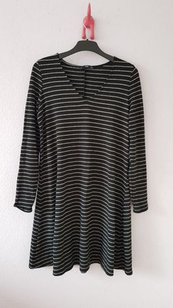 Robe MNG mango Basics rayée noire et blanche taille L neuve