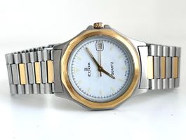 Orologio Edox vintage acciaio/oro