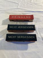 3er Set Vintage Wäscheklammern Holz "Nicht Vergessen" Büro