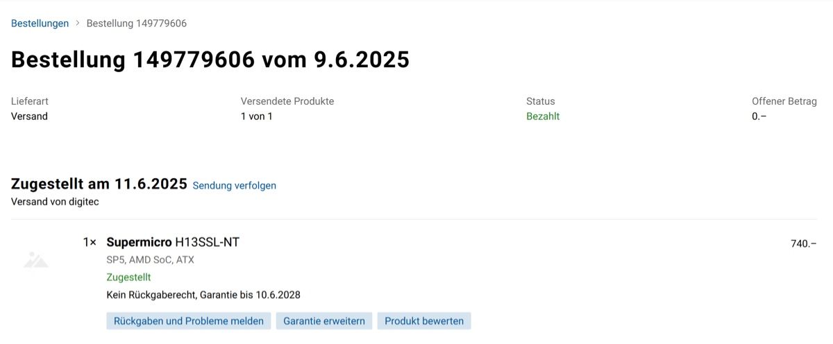 Amd PC: AMD EPYC 9275F System – Usato da Hirzel venduto da Neway_44 7