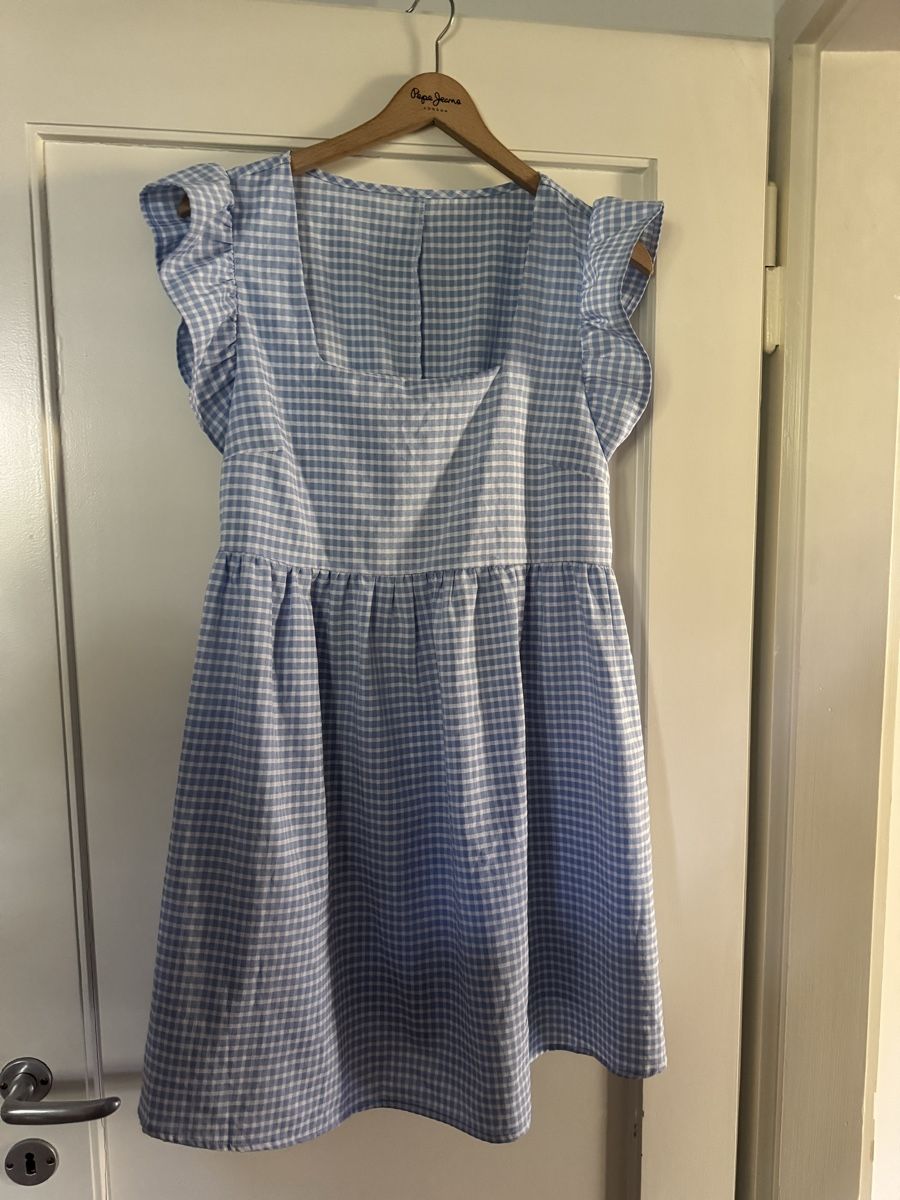 Kleider: Vestito quadri azzurro – Gebraucht aus Basel von pedacitos