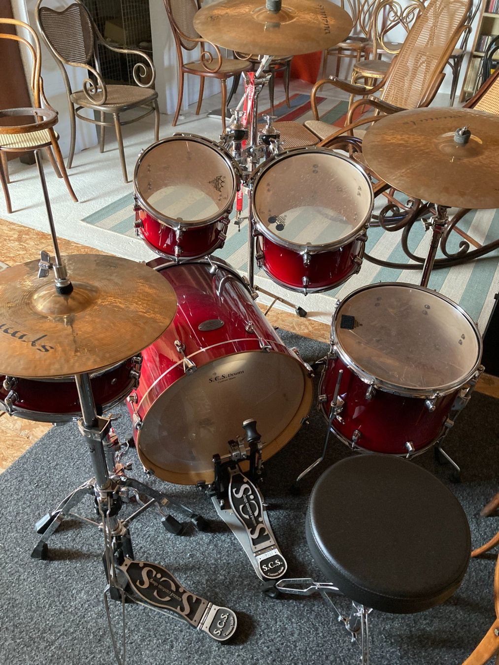Strumenti musicali: Schlagzeug S.C.S – Usato da Bottmingen venduto da ditschli63 1