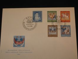 Pro Patria FDC 1965 Nr. 123 - 127 "Deckengemälde"