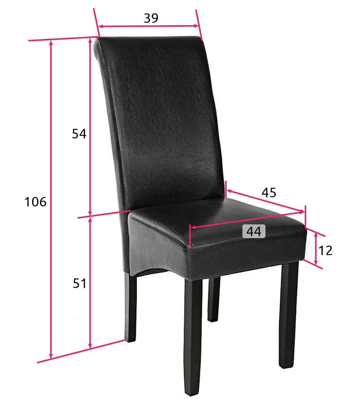 Sedie: 2stk Esszimmerstühle schwarz – Nuovo (secondo la descrizione) da Necker venduto da liq24 5