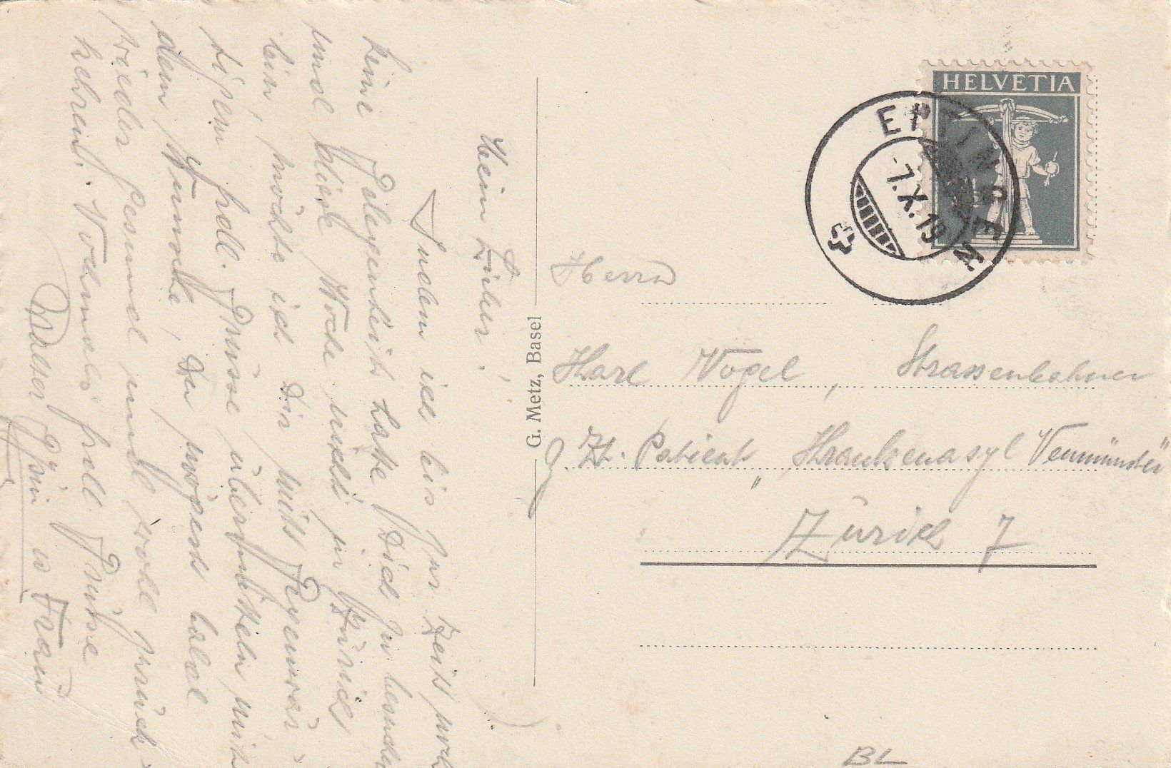 Ansichtskarten: Eptingen-1919 – Gebraucht aus uttwil von Koehlerfred 1