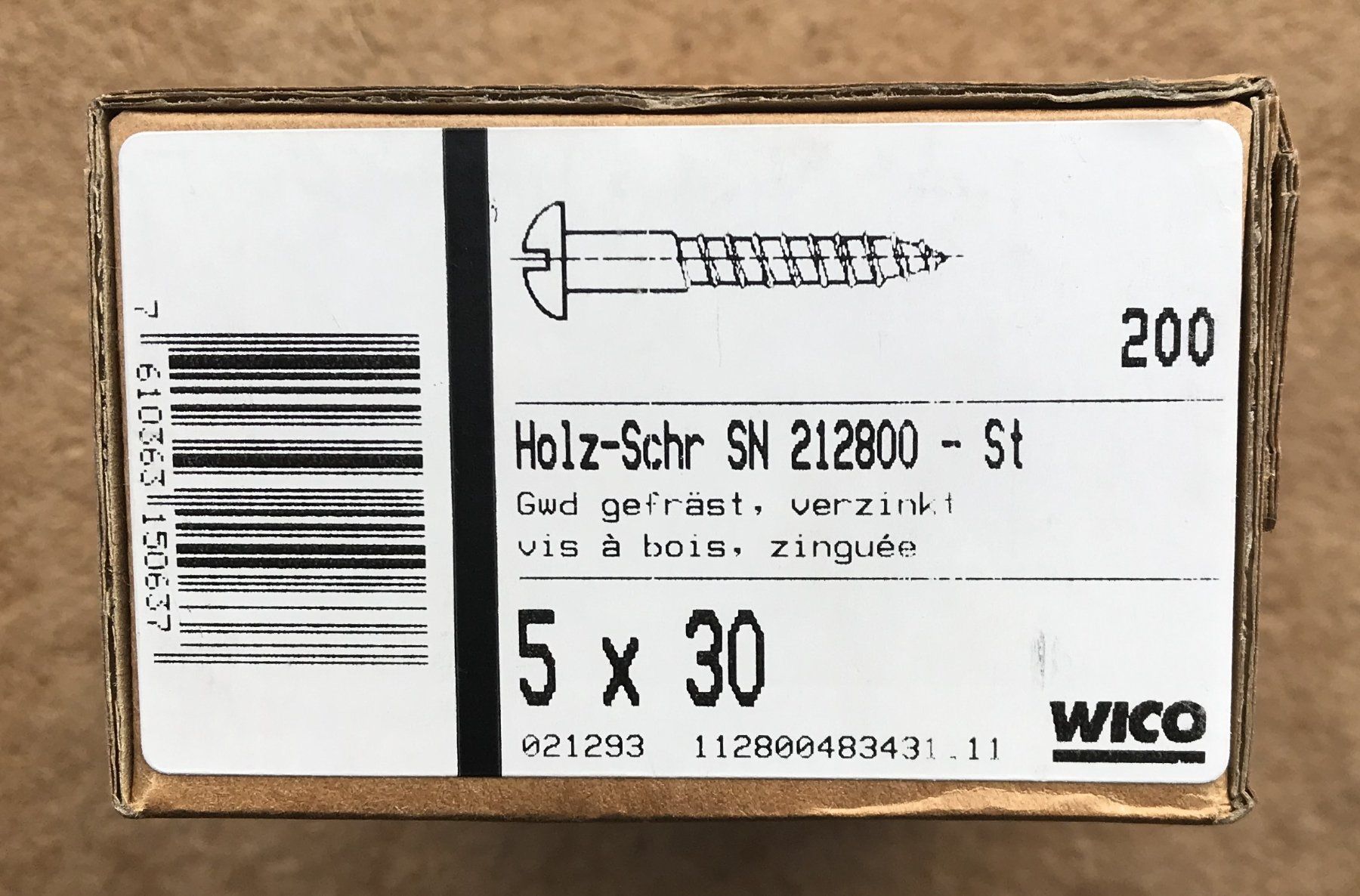 Alle Werkzeuge: WICO SCHRAUBEN NEU UND ORIGINALVERPACKT – Neu und originalverpackt aus Ostermundigen von Heavenmaus75