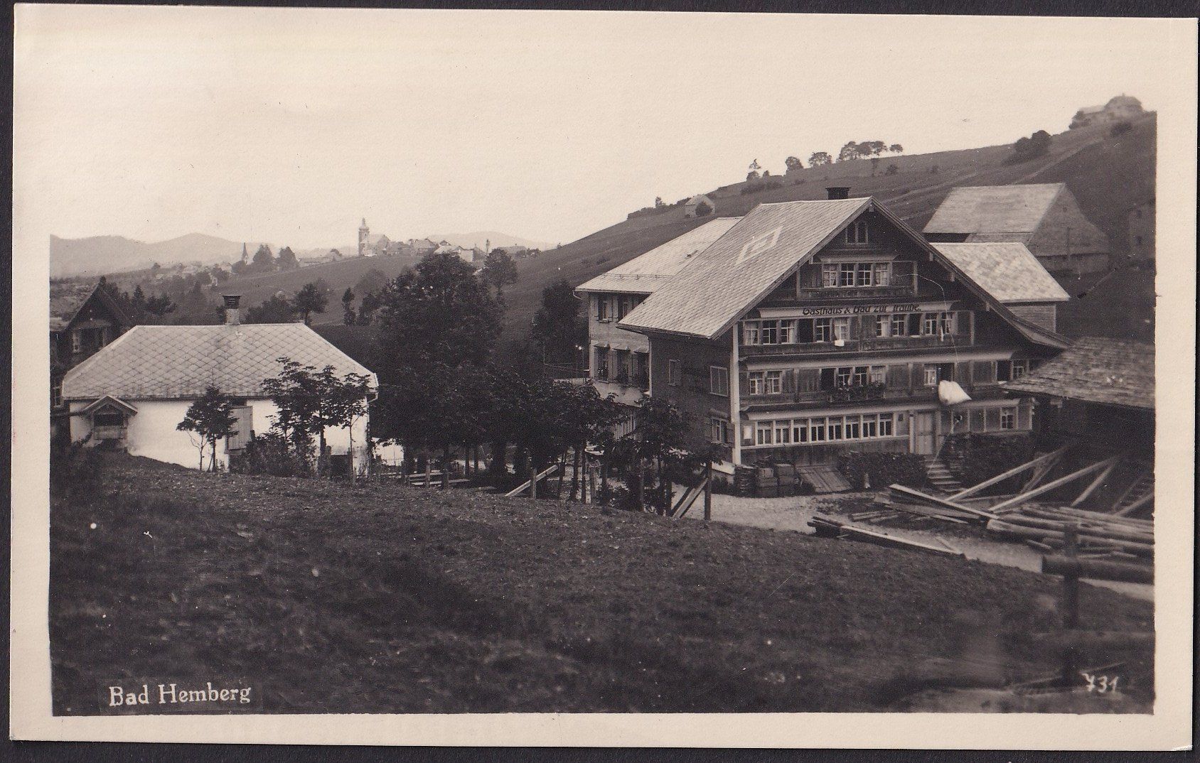 Cartoline postali: Hemberg Teilansicht mit Bad Hemberg – Usato da Olten venduto da clotaldi