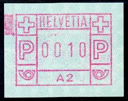 ATM 1 I A2 grosses Rechteck oben links ** postfrisch