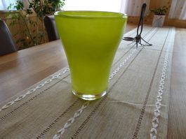 Grüne Glas-Vase 20 x 14,5 cm - 424194