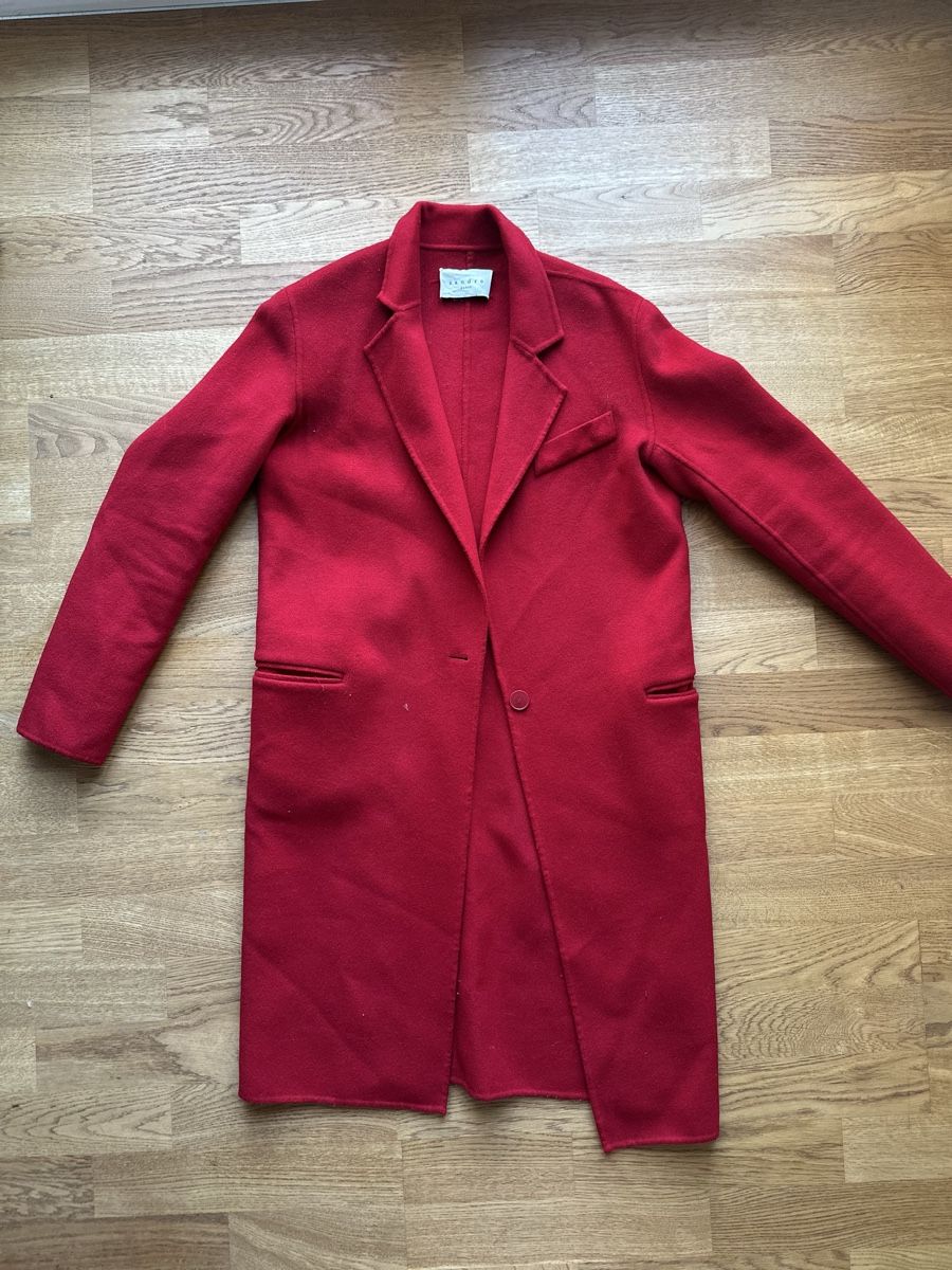 Sandro Cappotti: SANDRO Paris Wollmantel - rot - Gr. S – Usato da Basel venduto da FatmaCan52 4
