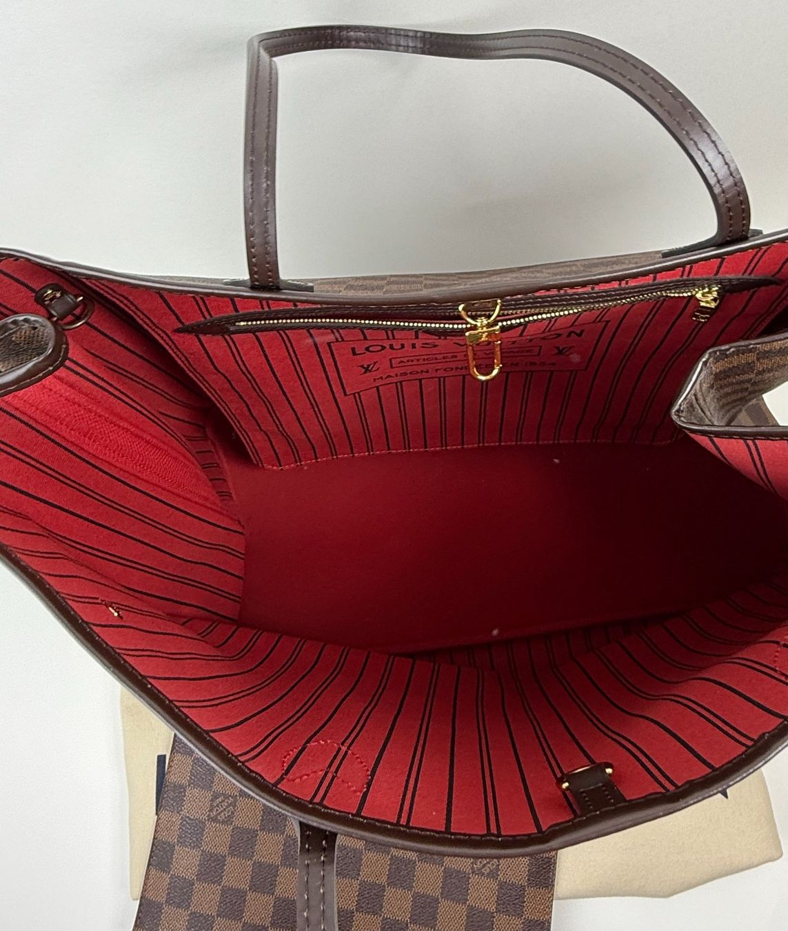Louis Vuitton Borse da donna: Louis Vuitton Neverfull GM Damier Ebene Canvas Shopper – Usato da Sursee venduto da Justmibu 3