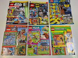 Lego Magazine Hefte NEU Star Wars Batman Marvel Jurassic 4
