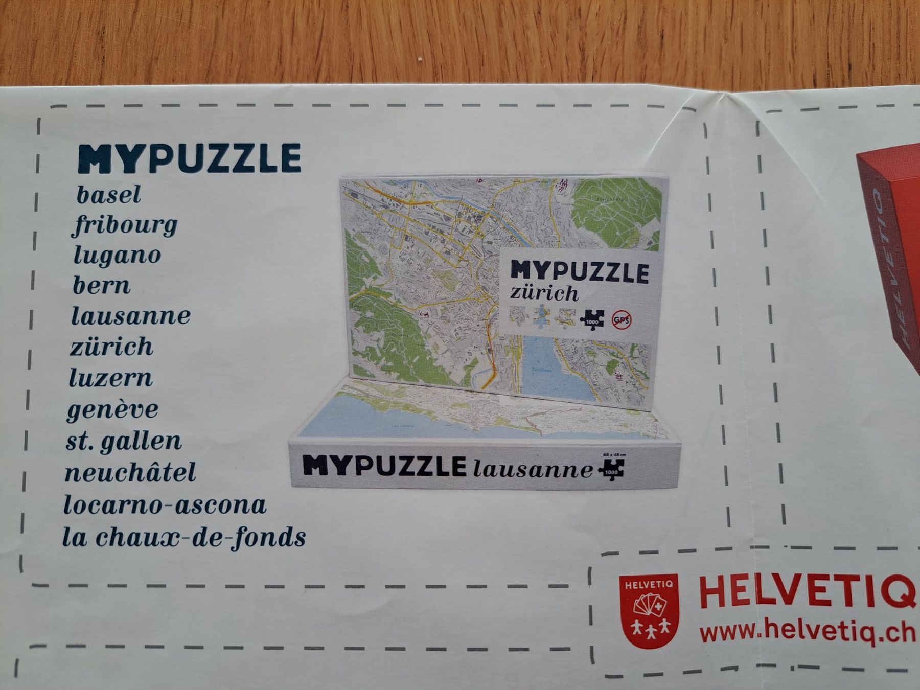 Puzzle: MyPuzzle Fribourg 1000pces – Usato da Tentlingen venduto da Dr_Snake