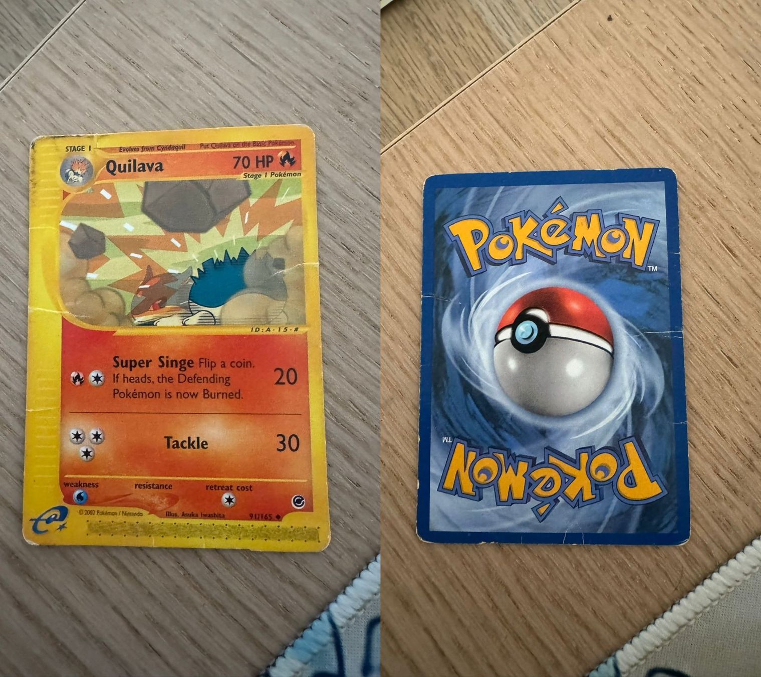 Pokémon Sammelbilder & Trading cards: Quilava 91/165 – Gebraucht aus Chavannes-Renens von skywalker1942