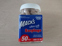 Earplugs bouchons oreilles Mack's 50 pair