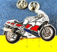 YAMAHA 2NÄGLE-PIN MOTORRAD ENAMEL SILBRIG