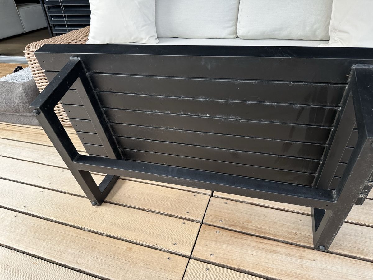Tavoli: Gartentisch schwarz Metall mit Gebrauchsspuren – Usato da Volketswil venduto da R74 2