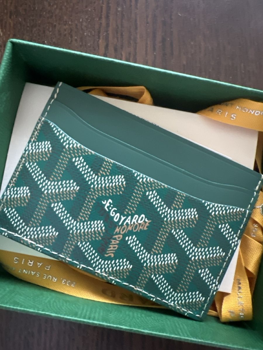 Goyard Brieftaschen: Goyard Card holder St Sulpice green – Neu und originalverpackt aus Zürich von Stewartpf