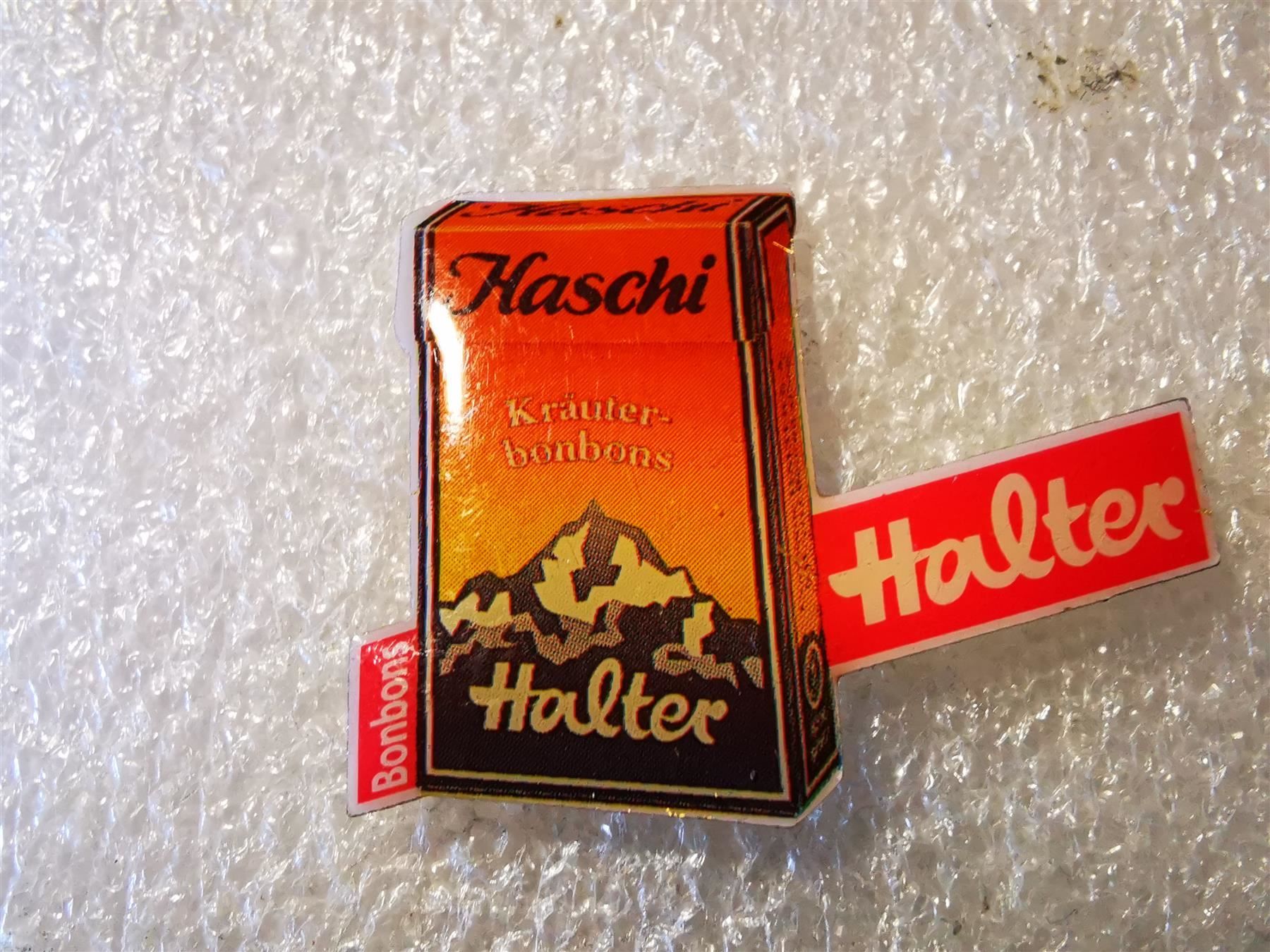 Placchette & Badge: Ansteckpin 7: Halter BonBons Haschi – Usato da Oppligen venduto da Pin-Fall-Shop