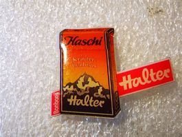 Ansteckpin 7: Halter BonBons Haschi