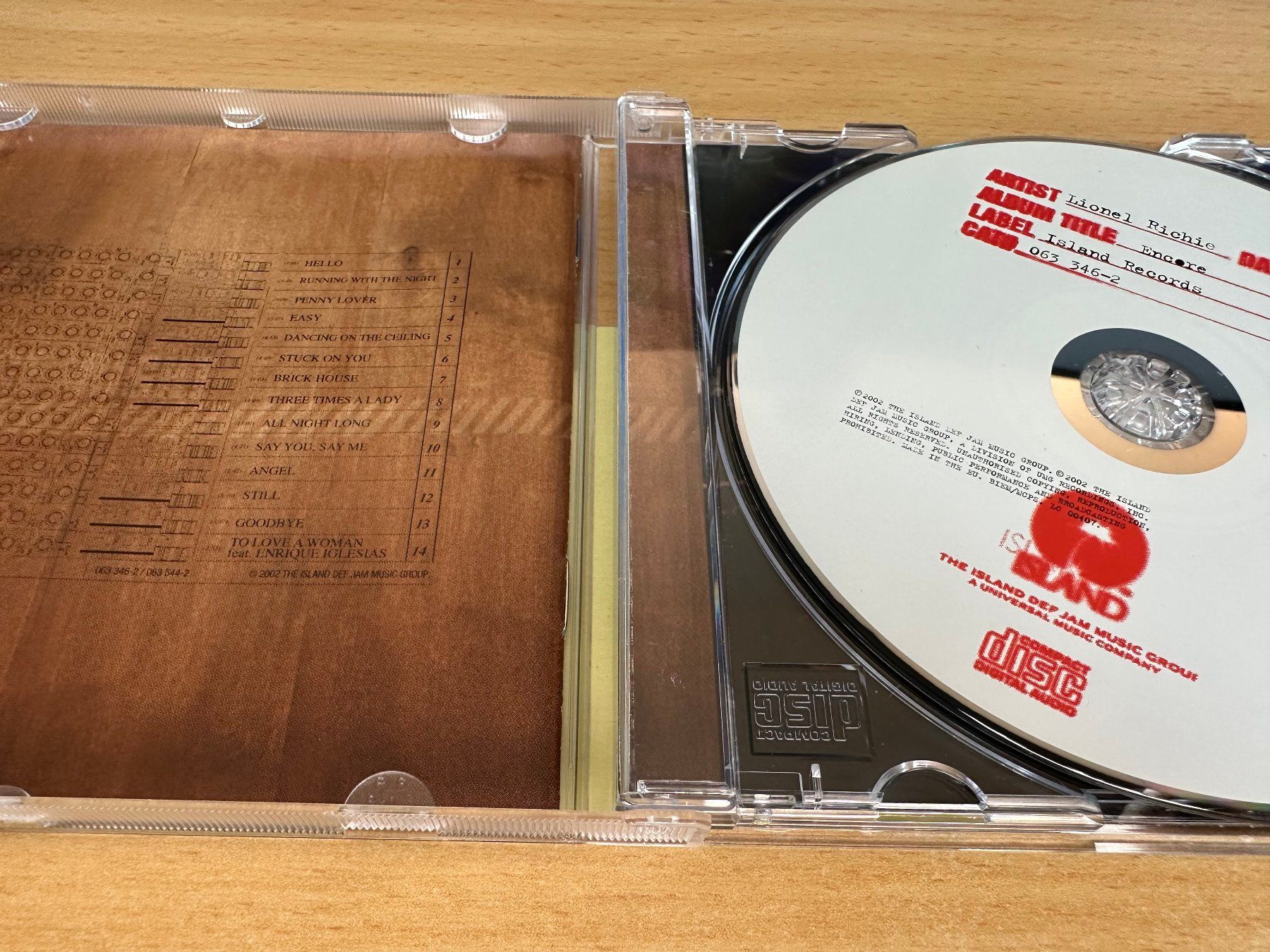 CD: Lionel Richie – Encore – Usato da Rikon im Tösstal venduto da Alpenmutz 2