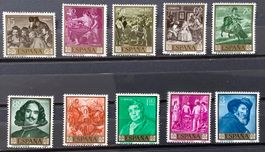 1959 Spanien - Velazquez Gemälde Satz ** Mi- 1135-44
