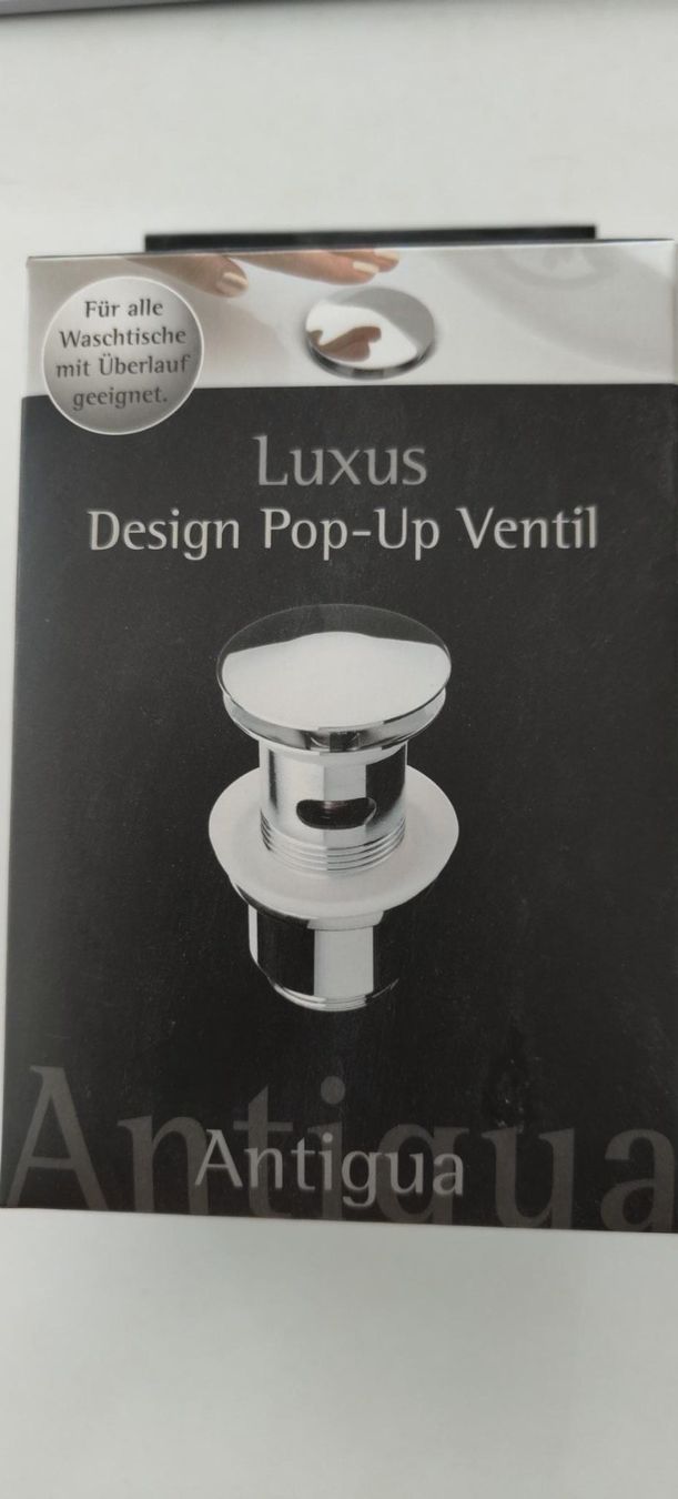 Altri prodotti elettronici: Antigua Design Lavabo-Ventil Pop-Up – Nuovo e nell'imballaggio originale da Steckborn venduto da Algass