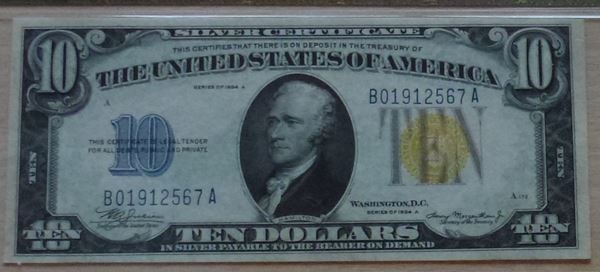 Banconote: USA ++ 2x 10.- US-Dollars 1934 Gelb – Usato da Walkringen venduto da Casablanca777 3