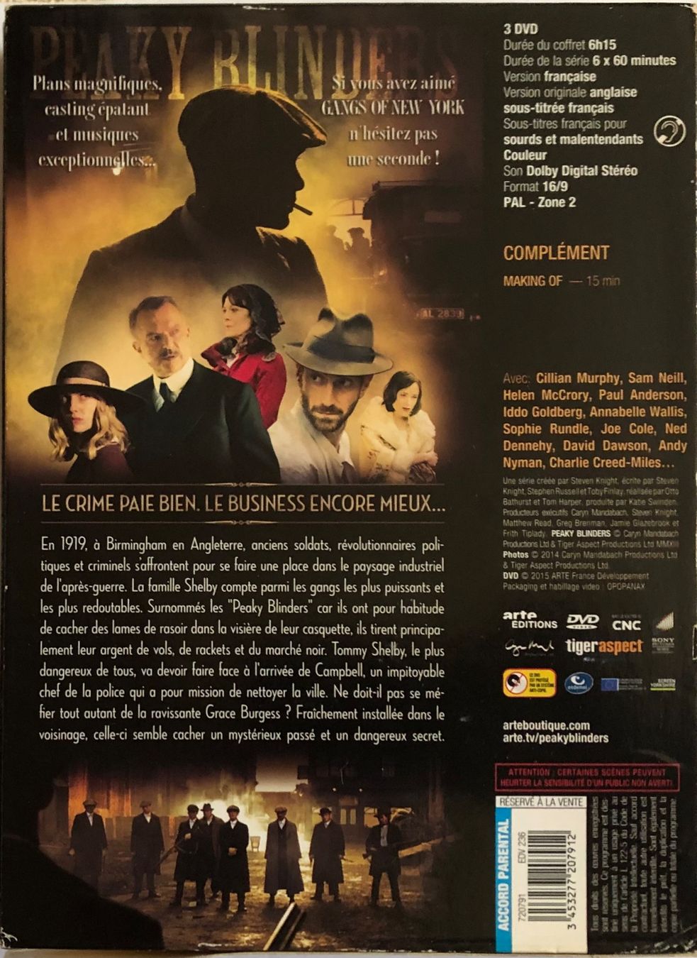 Alle DVDs: PEAKY BLINDERS (SAISON 1) – Gebraucht aus Poliez-Pittet von Newtown-Records 1