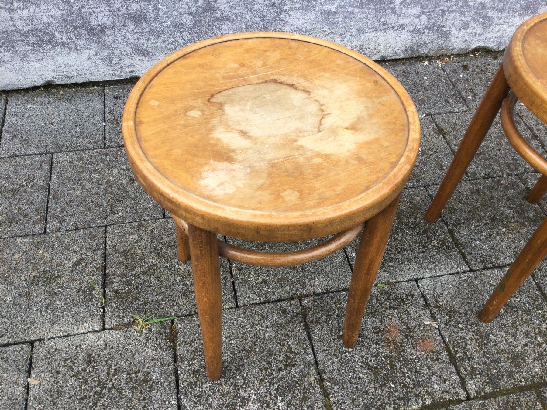 Horgen Glarus Sgabelli: Antike Horgen Glarus Hocker Bugholz Vintage – Usato da Wangen SZ venduto da kuriosum12 1