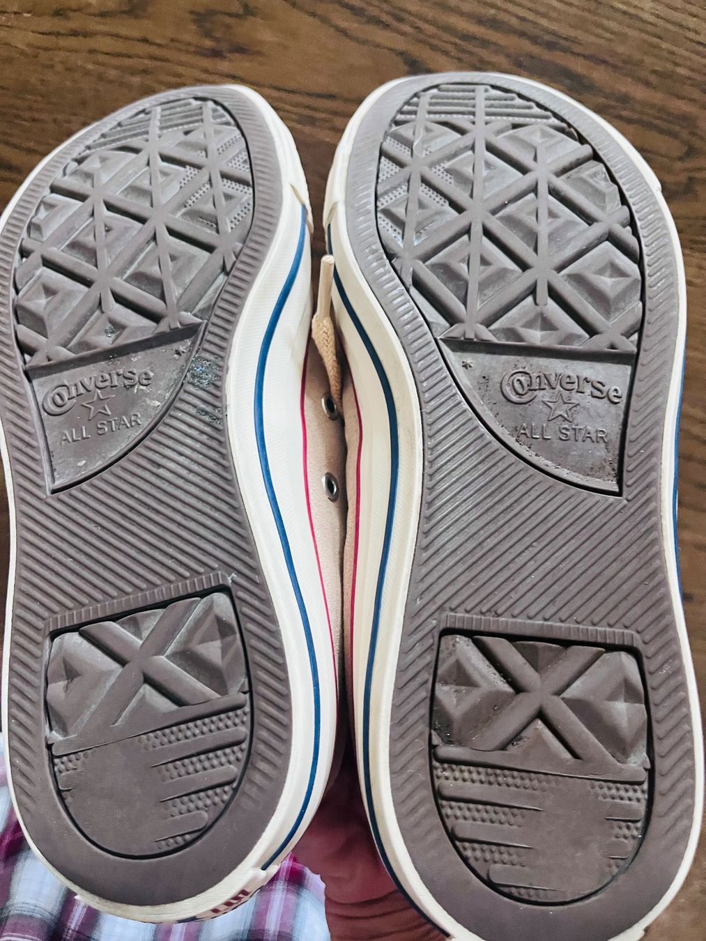 Scarpe da uomo: Converse in Wildlederoptik, Farbe beige – Usato da Hirzel venduto da smunoz 2